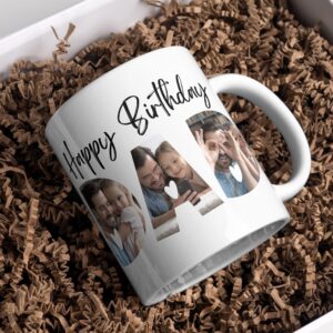Personalized birthday photo mug