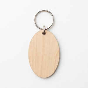 Custom Oval Photo Keychain